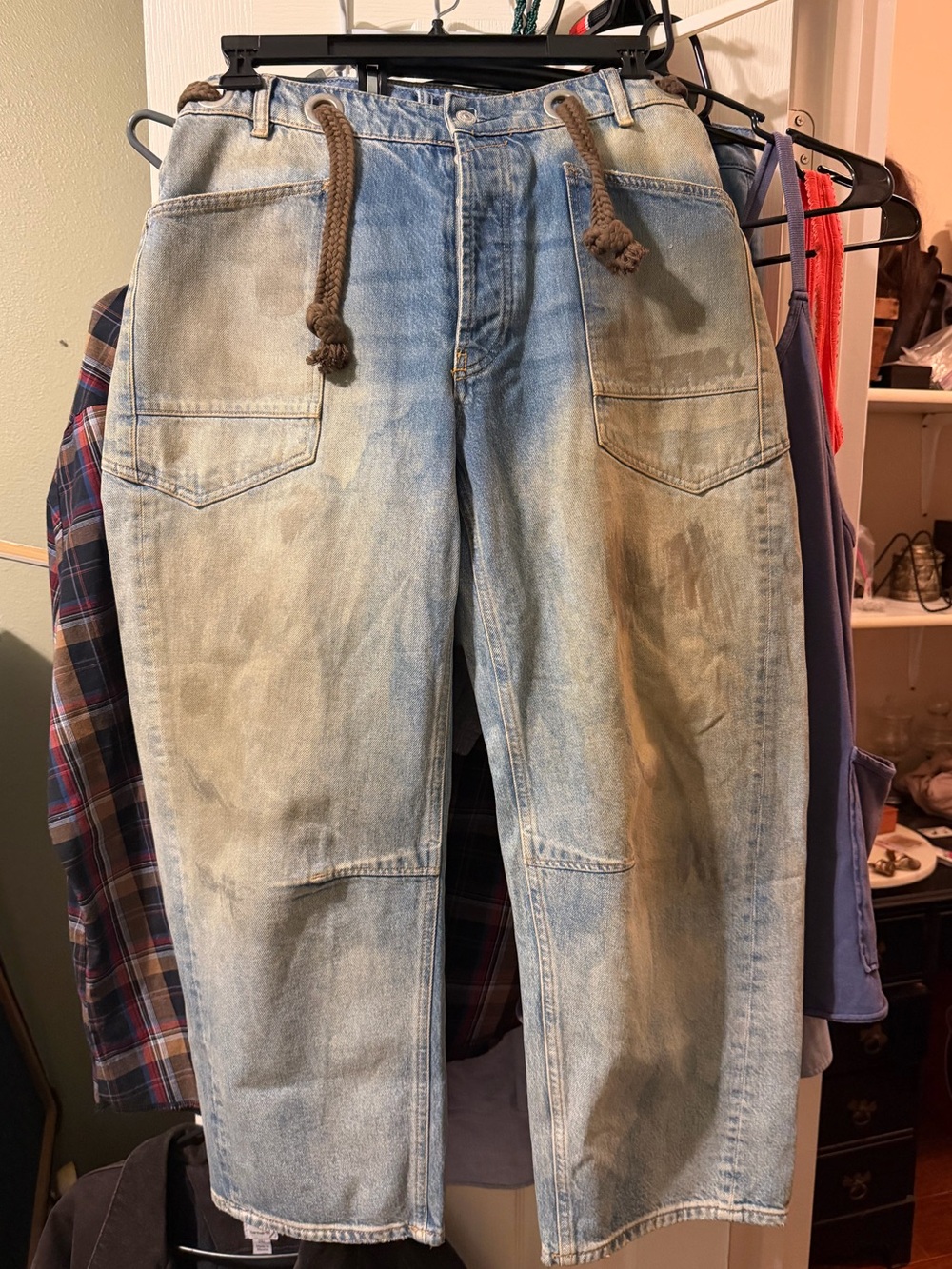 Free People Moxie Pull On Barrel Jeans